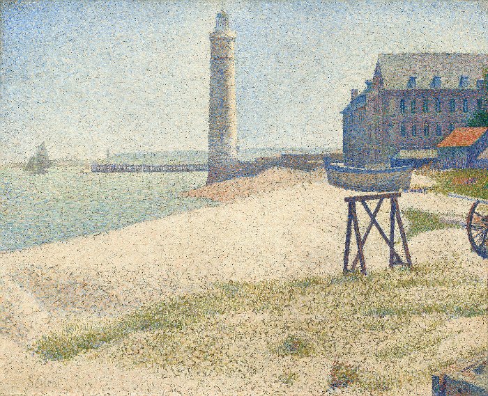 Lazar Silviu- Georges Seurat- The lighthouse at Honfleur